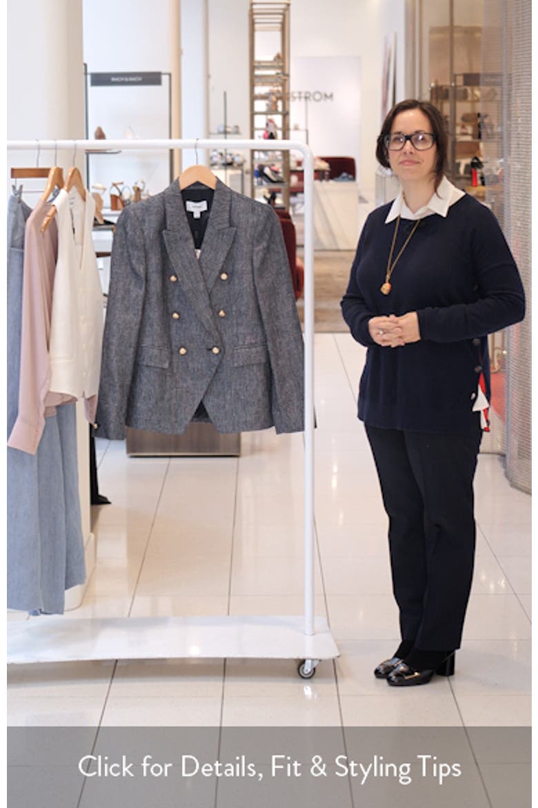 Baker Double Breasted Linen Blend Blazer video