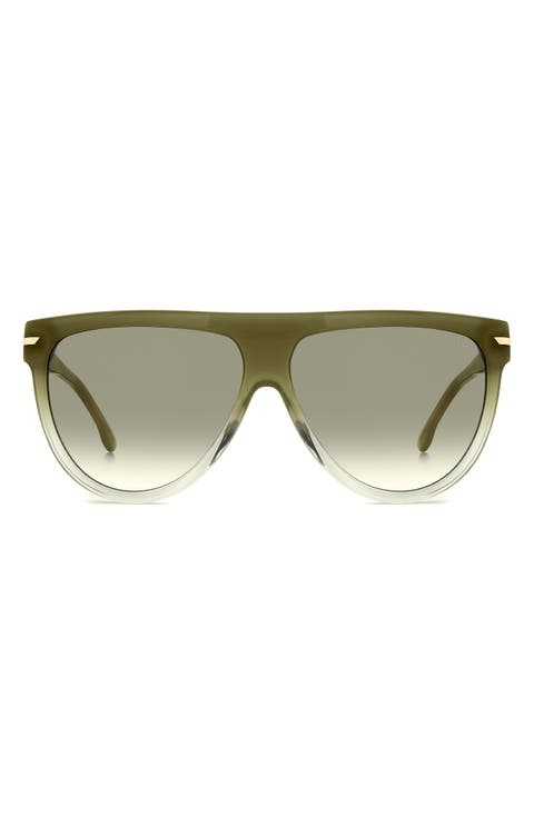 60mm Flat Top Square Sunglasses