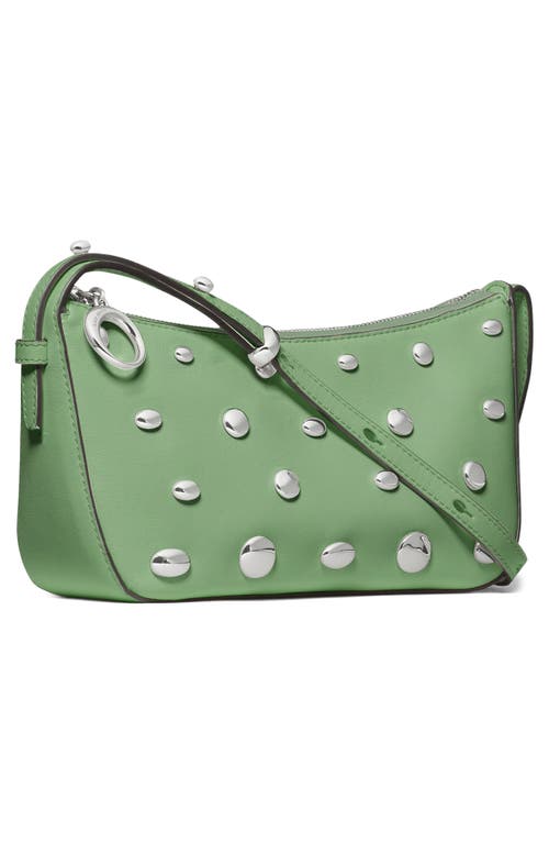 Kate Spade New York Halo Studded Fine Grain Leather Crossbody In Green