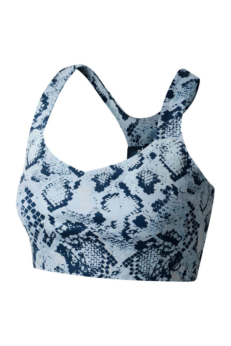 Swift Iii Snake Print Sports Bra, Alternate, color, Skyway