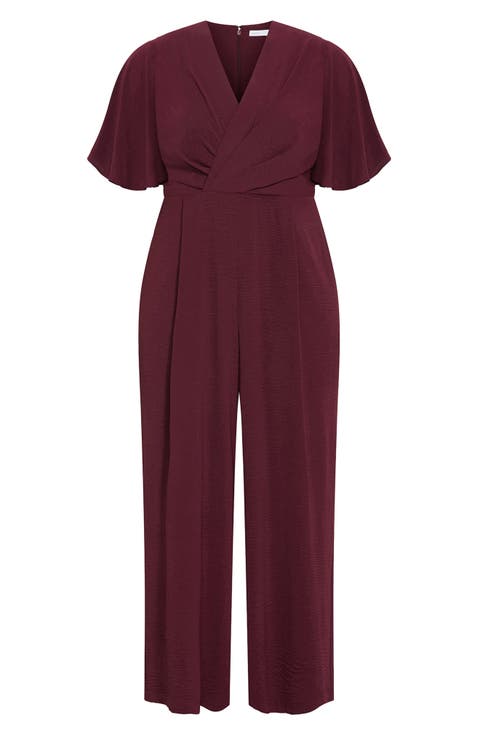 Braelynn Short Sleeve Jumpsuit (Plus)