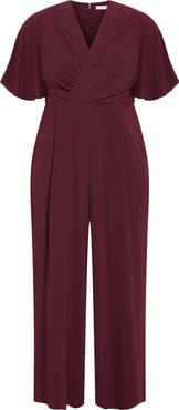 City Chic Braelynn Short Sleeve Jumpsuit