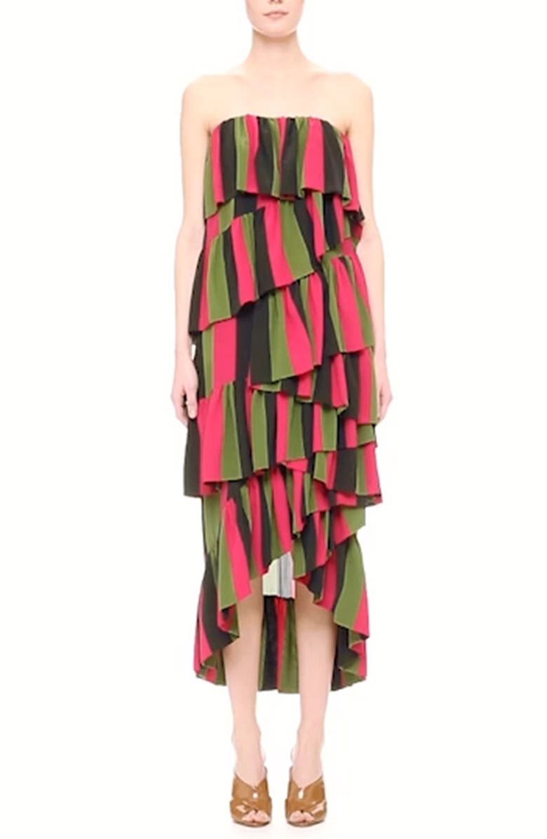 Isa Arfen 'Full On' Tiered Ruffle Dress, Alternate, color,