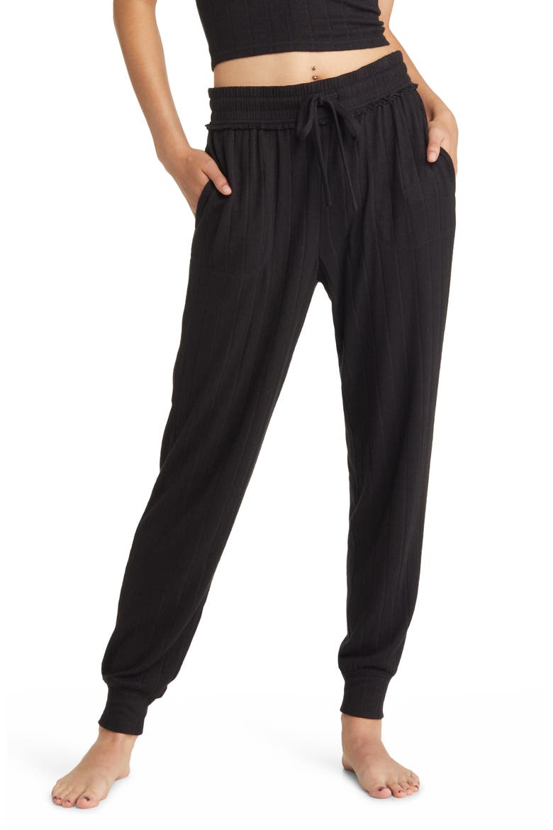 Cozy Rib Joggers, Main, color, BLACK