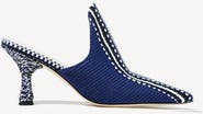 Amambaih Mencia Heel Fabric Mules