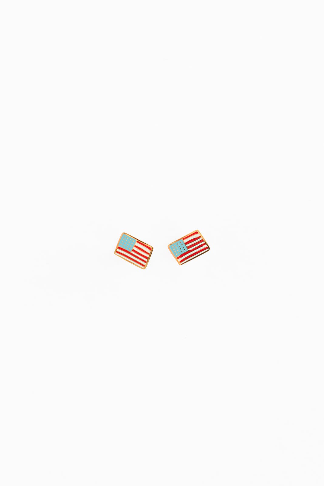 Pip Pop American Flag Stud Earring in Red, White & Blue 
