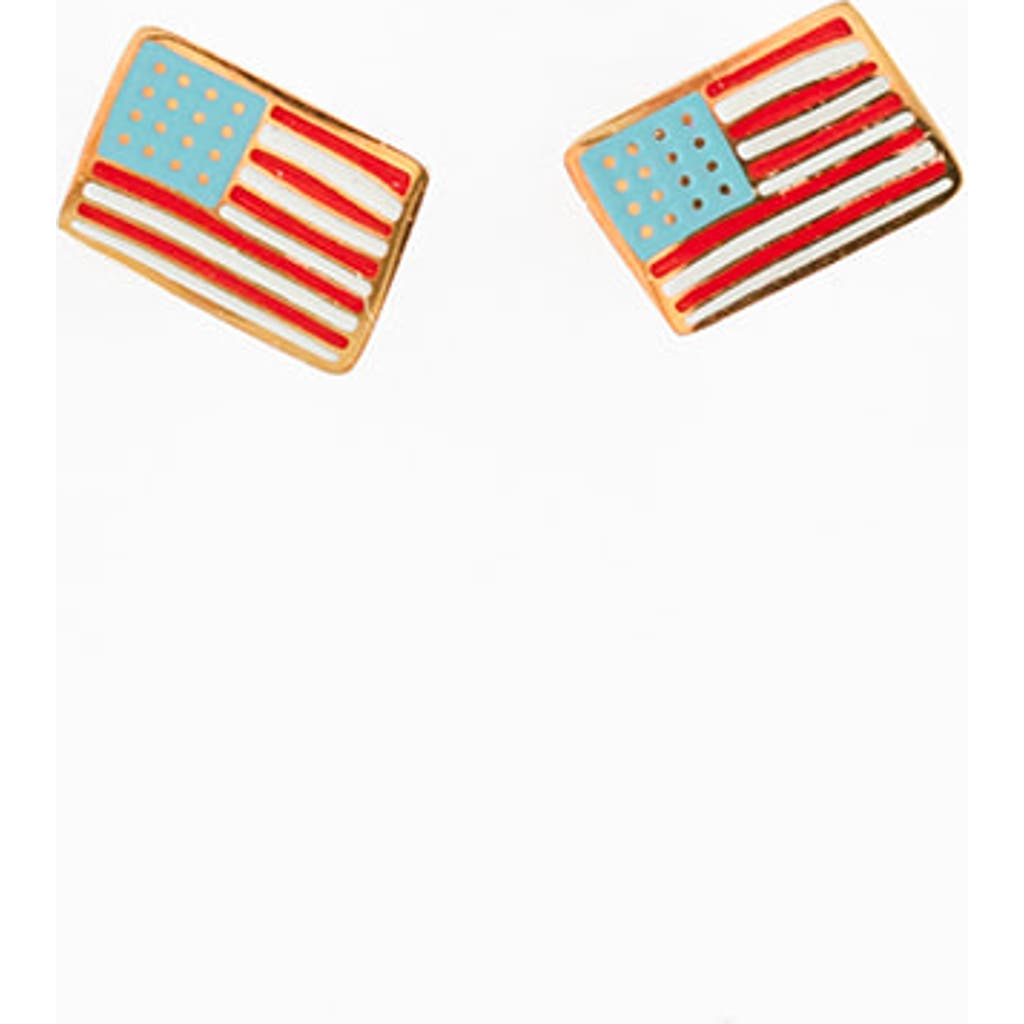 Pip Pop American Flag Stud Earring in Red, White & Blue  product