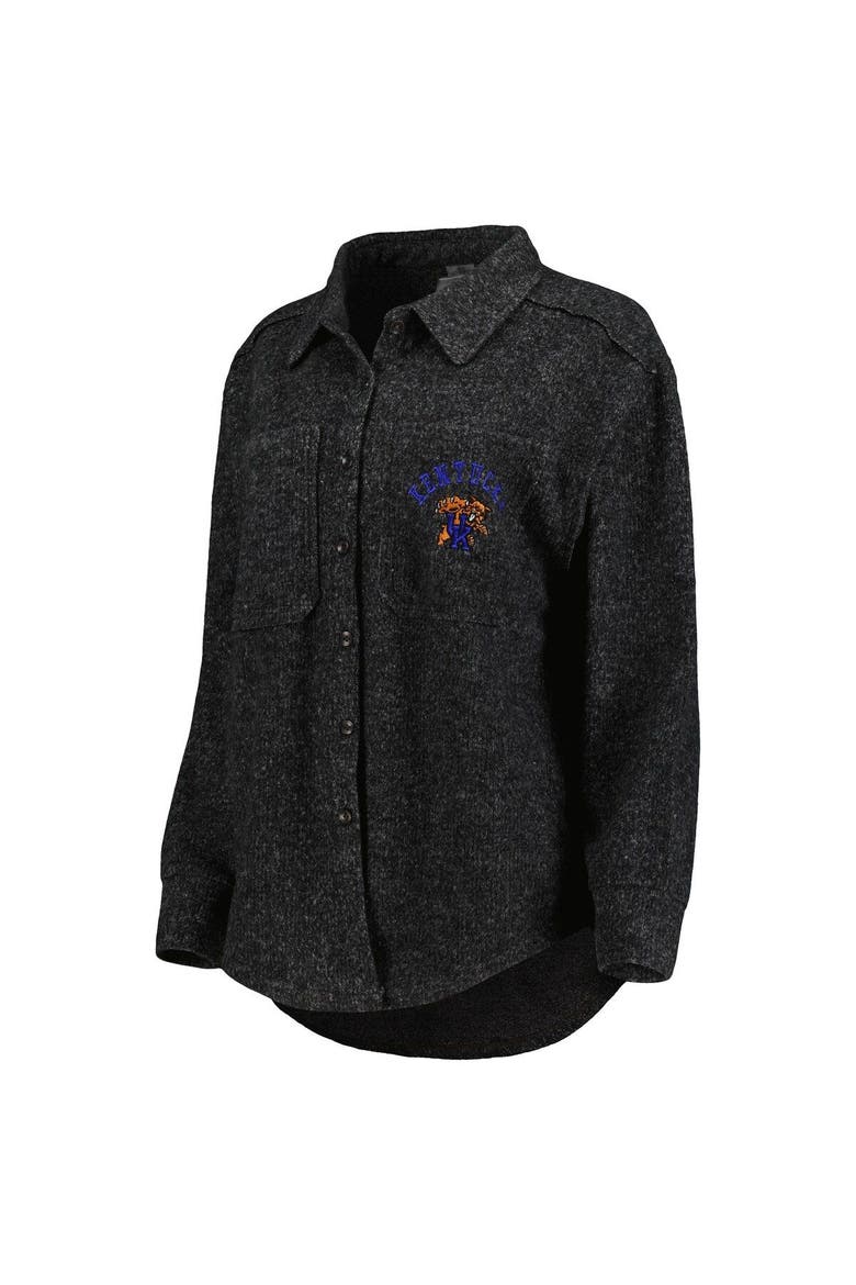 Women's Gameday Couture Black Kentucky Wildcats Switch It Up Tri-Blend Button-Up Shacket, Alternate, color, Black