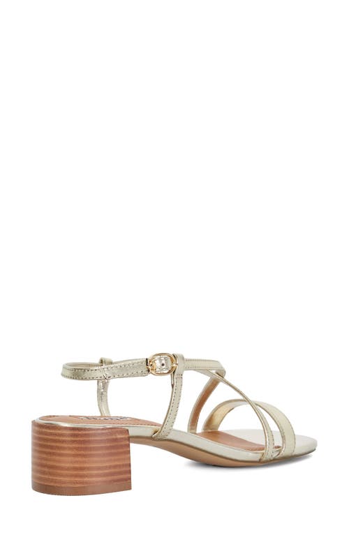 Dune London Jaskell Ankle Strap Sandal In Gold