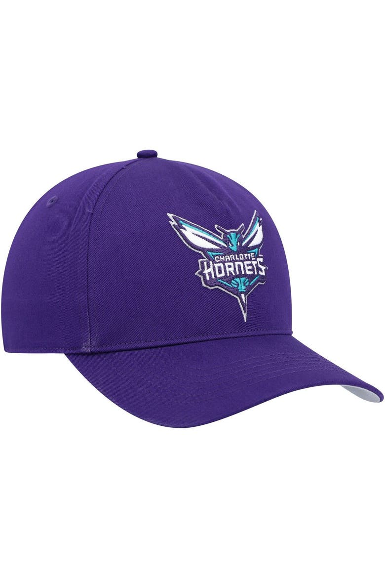 Men's '47 Purple Charlotte Hornets Hitch Snapback Hat, Alternate, color, Purple