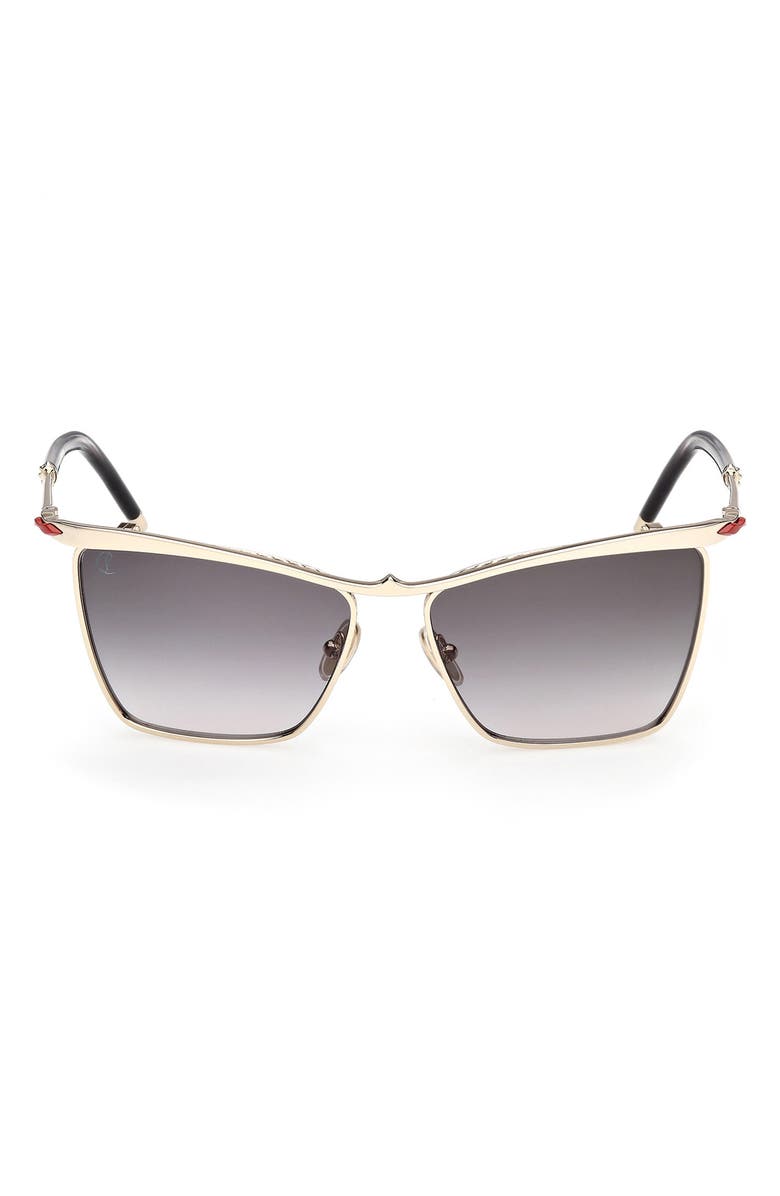 Christian Louboutin 56mm Square Sunglasses, Main, color,