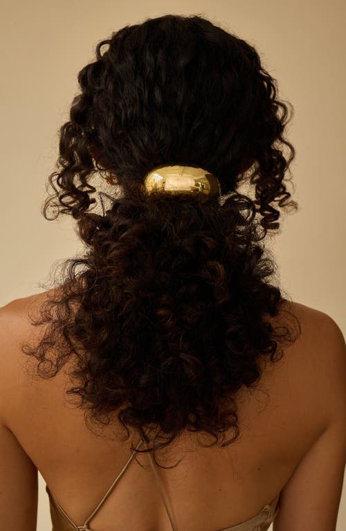 Lelet Ny Glossy Dome Brass Pony Cuff In Gold