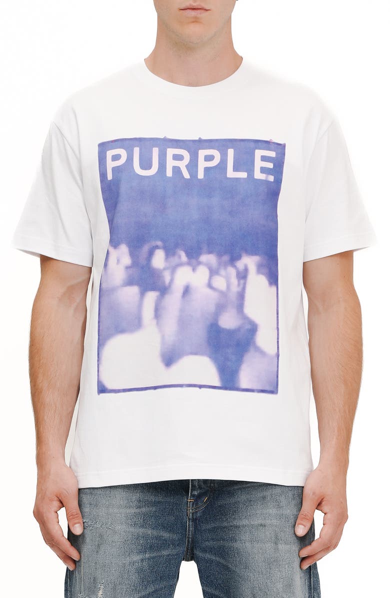 PURPLE BRAND Heavyweight Cotton Jersey Graphic T-Shirt, Main, color,
