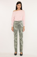 KanCan Allie High Rise Camo Straight Leg Jeans