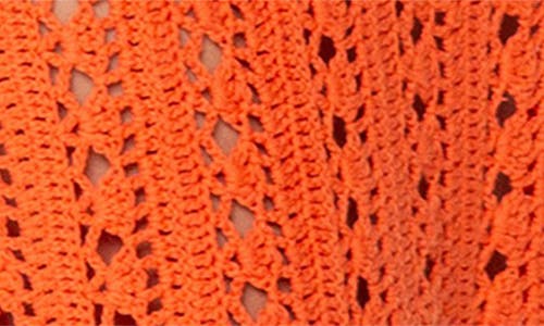 Roxy Sea Swirl Crochet Midi Skirt In Orange