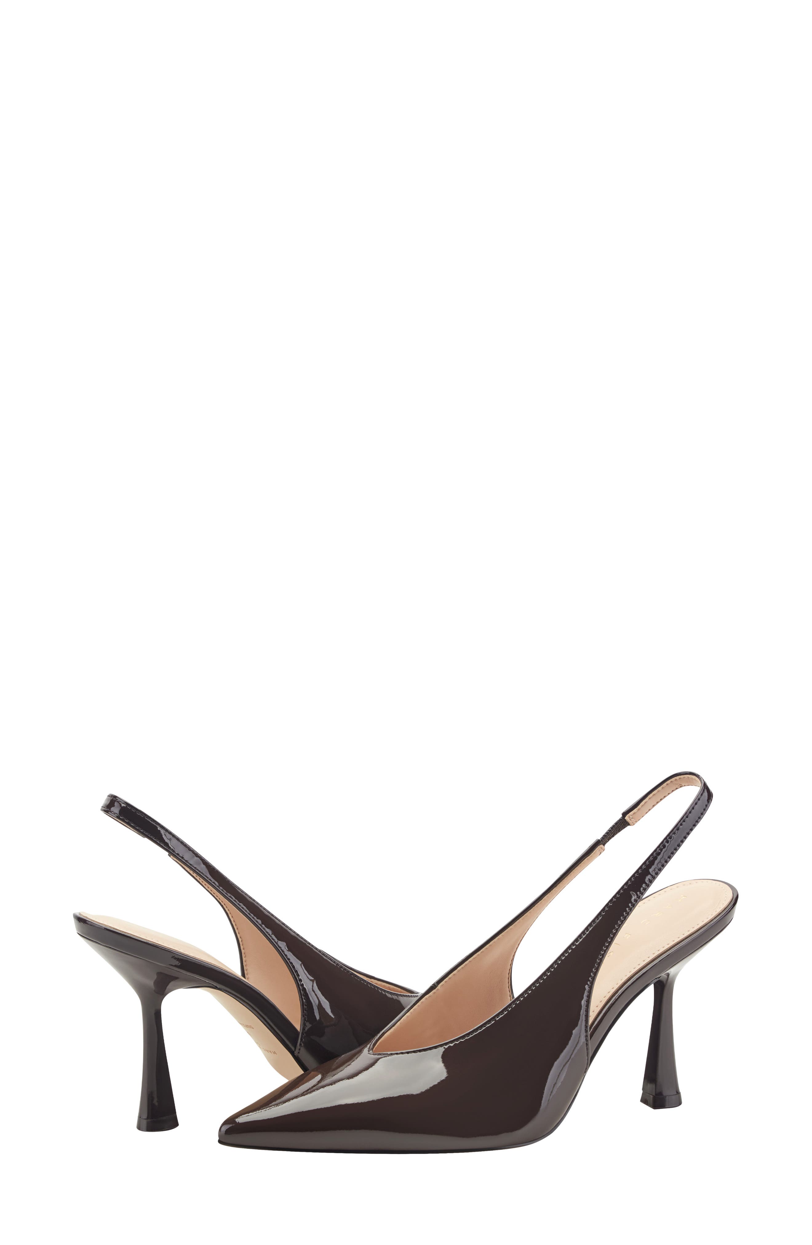 Esther Slingback Pointed Toe Pump, Alternate, color, DARK BROWN 204