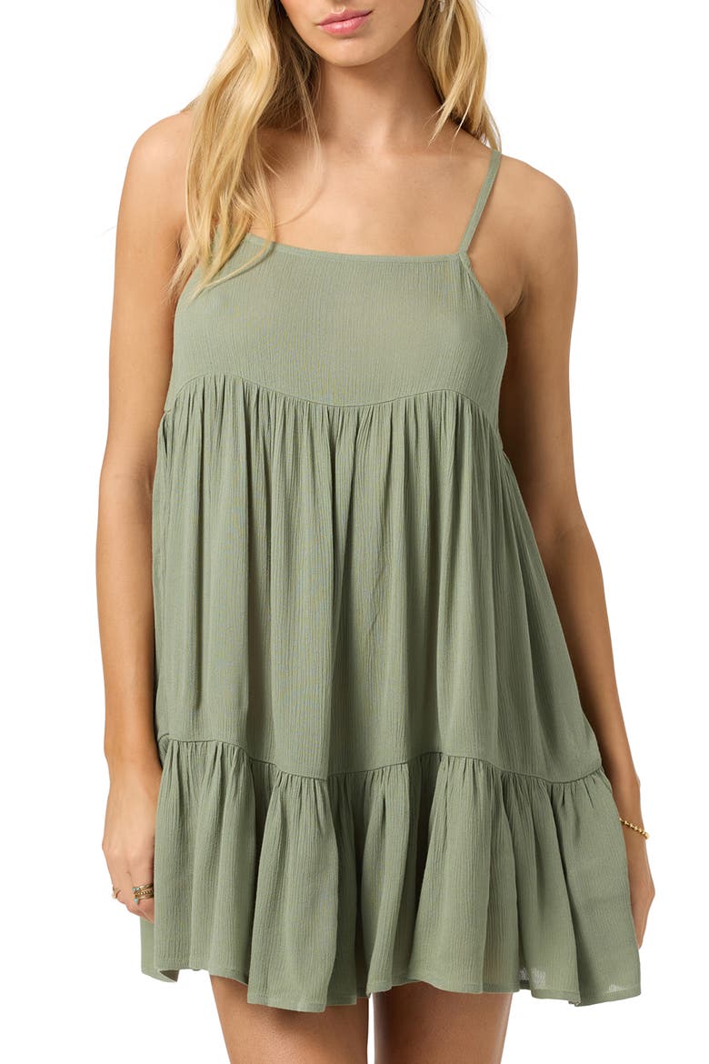 Saltwater Rilee Cover-Up Minidress, Alternate, color, SEA SPRAY