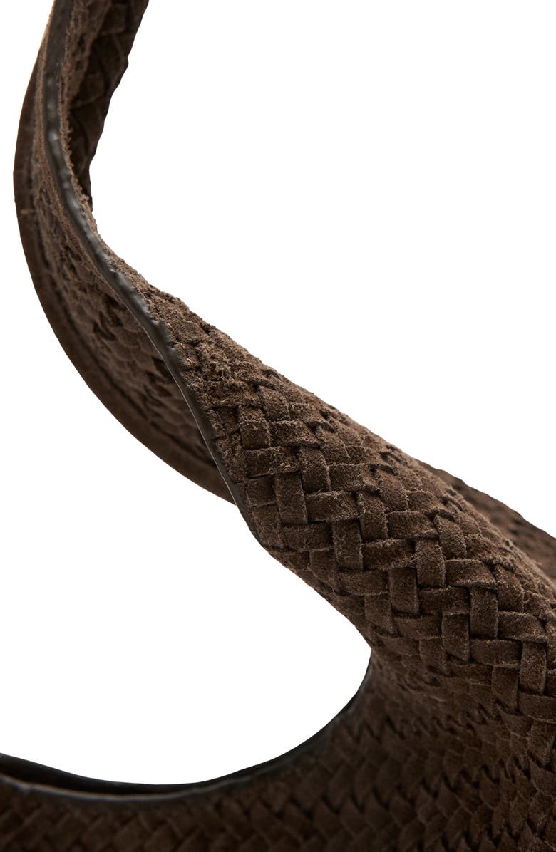 MANGO Woven Leather Shoulder Bag, Alternate, color,