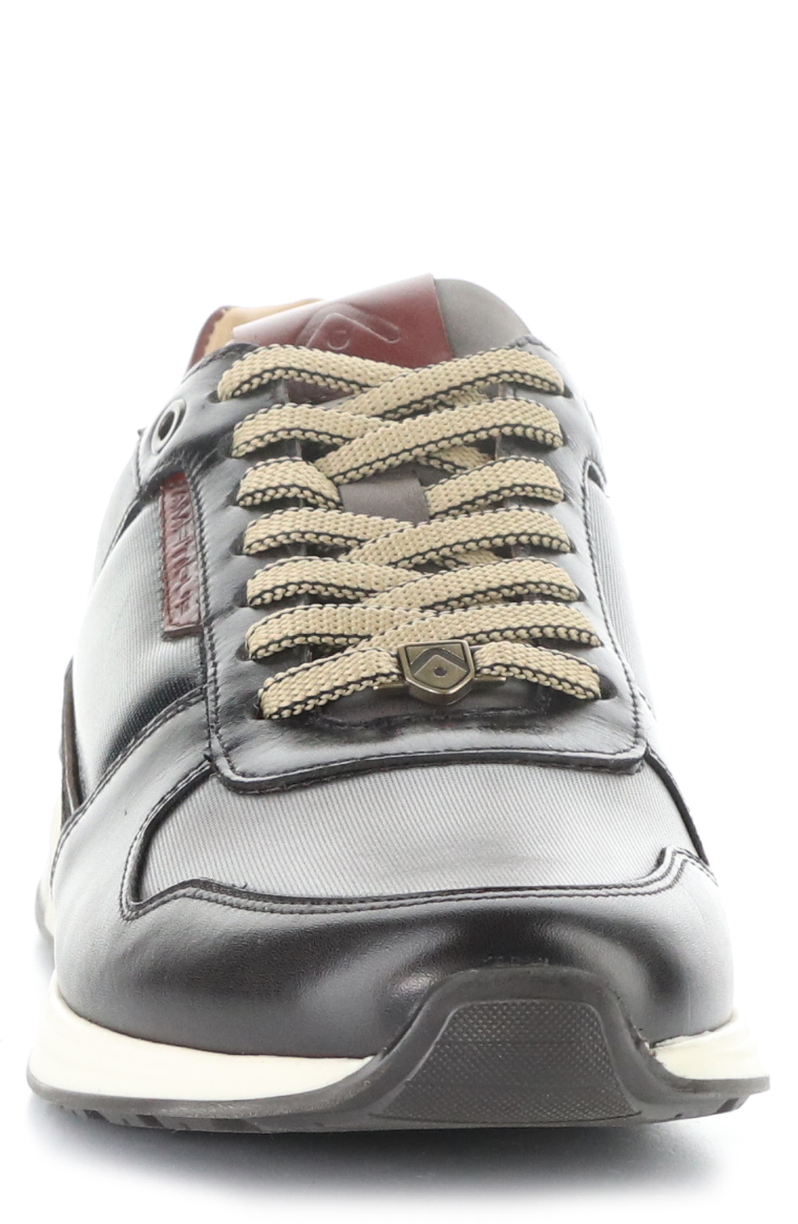 Ambitious Mixed Leather Lace-Up Sneaker, Alternate, color, Combi Leather