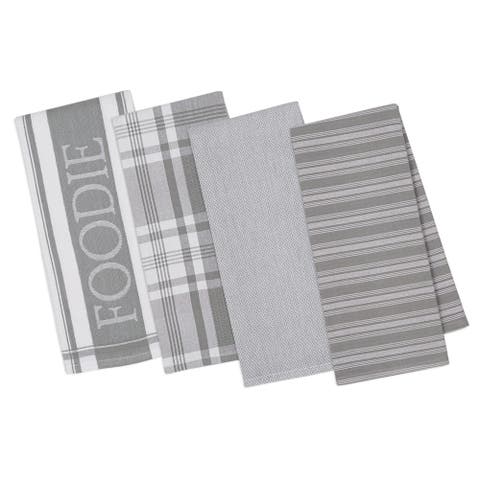 Granite Assorted Gourmet Kitchen Dishtowel Set/4
