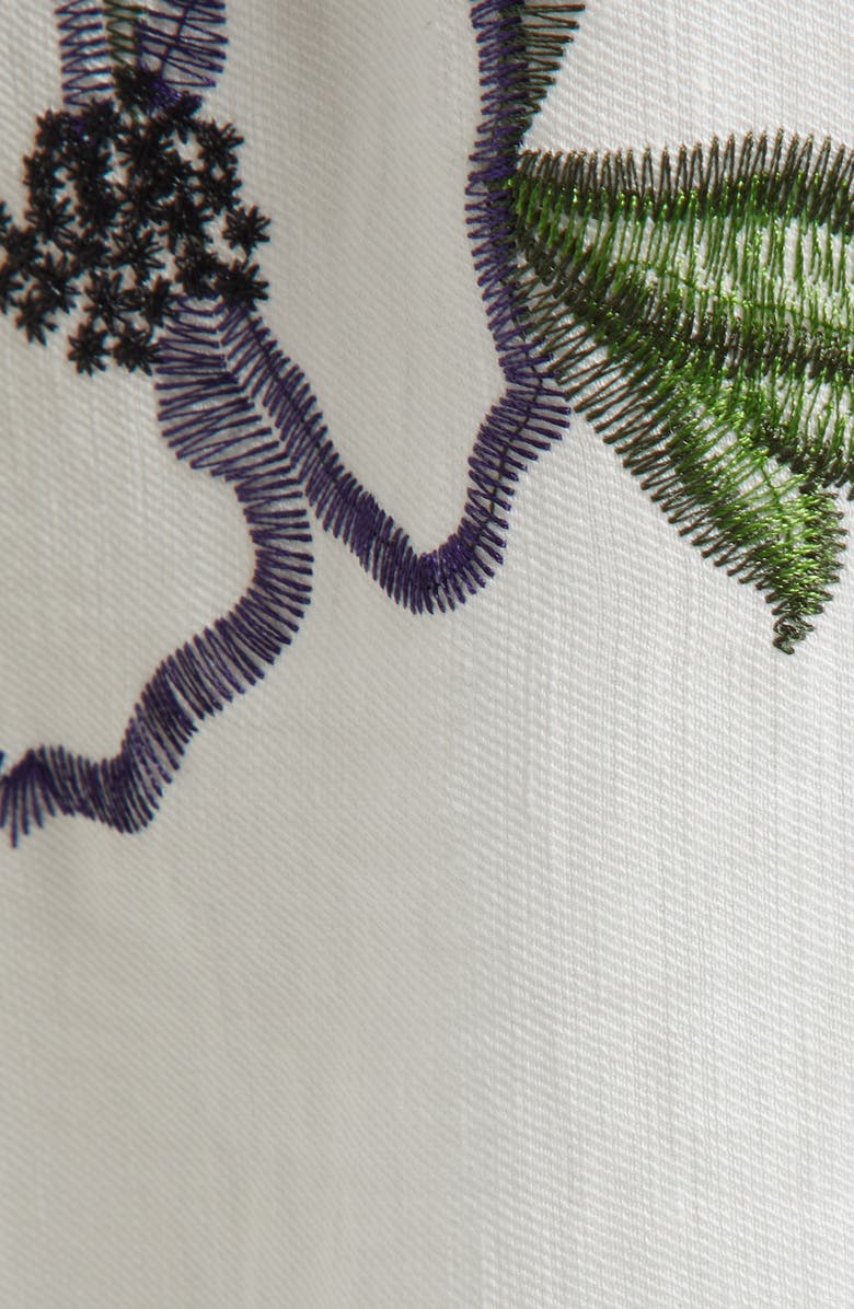 Stine Goya Floral Cutout Detail Midi Dress, Alternate, color, Wild Flowers Embroidery