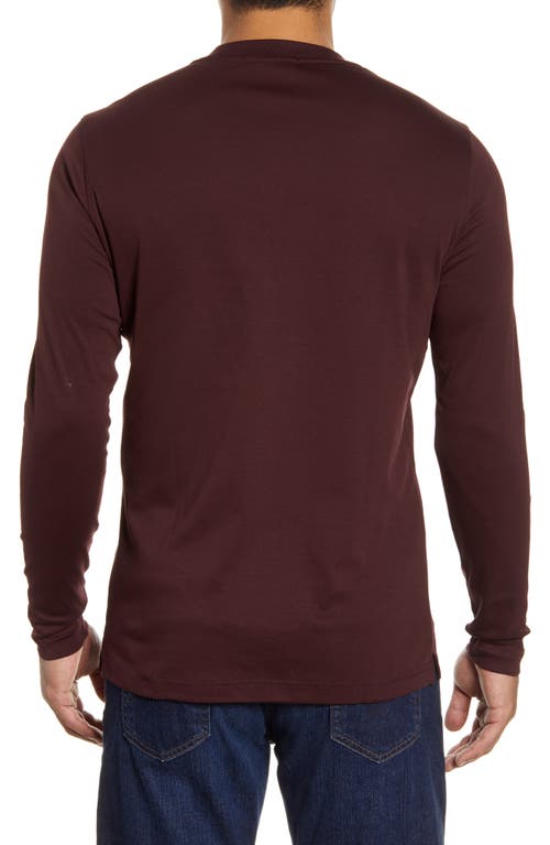 Robert Barakett Georgia Long Sleeve T-shirt In Burgundy