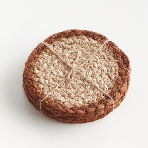 Napa Home & Garden Jute Coaster Set In Brown