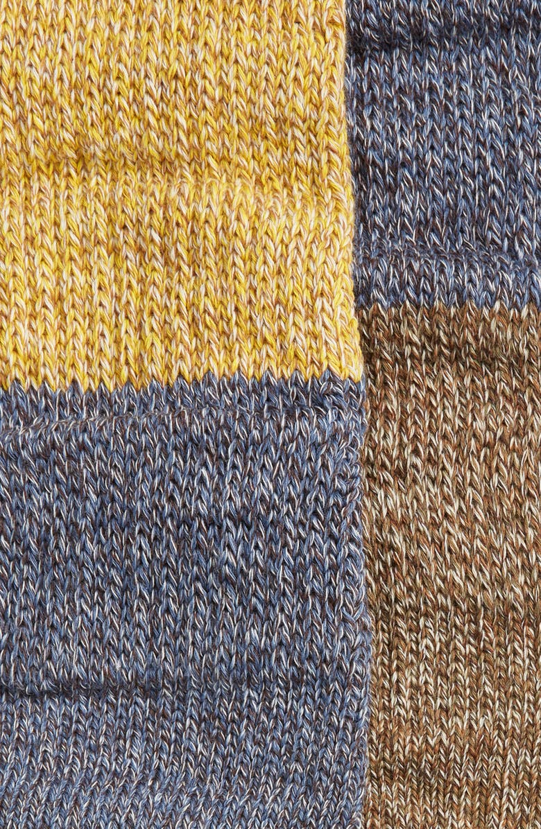 UGG<sup>®</sup> Jakoby Slouchy Cotton Blend Crew Socks, Alternate, color, Summer Wheat Multi