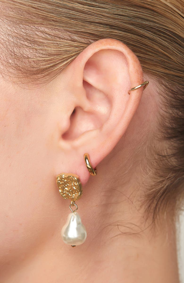 Petit Moments Grohl Freshwater Pearl Drop Earrings, Alternate, color,