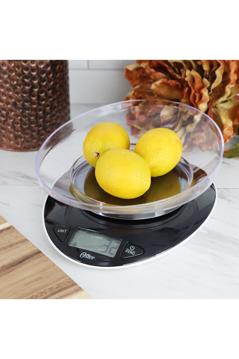 Lydell 2 Piece Digital Kitchen Scale with Bowl, Alternate, color, Black