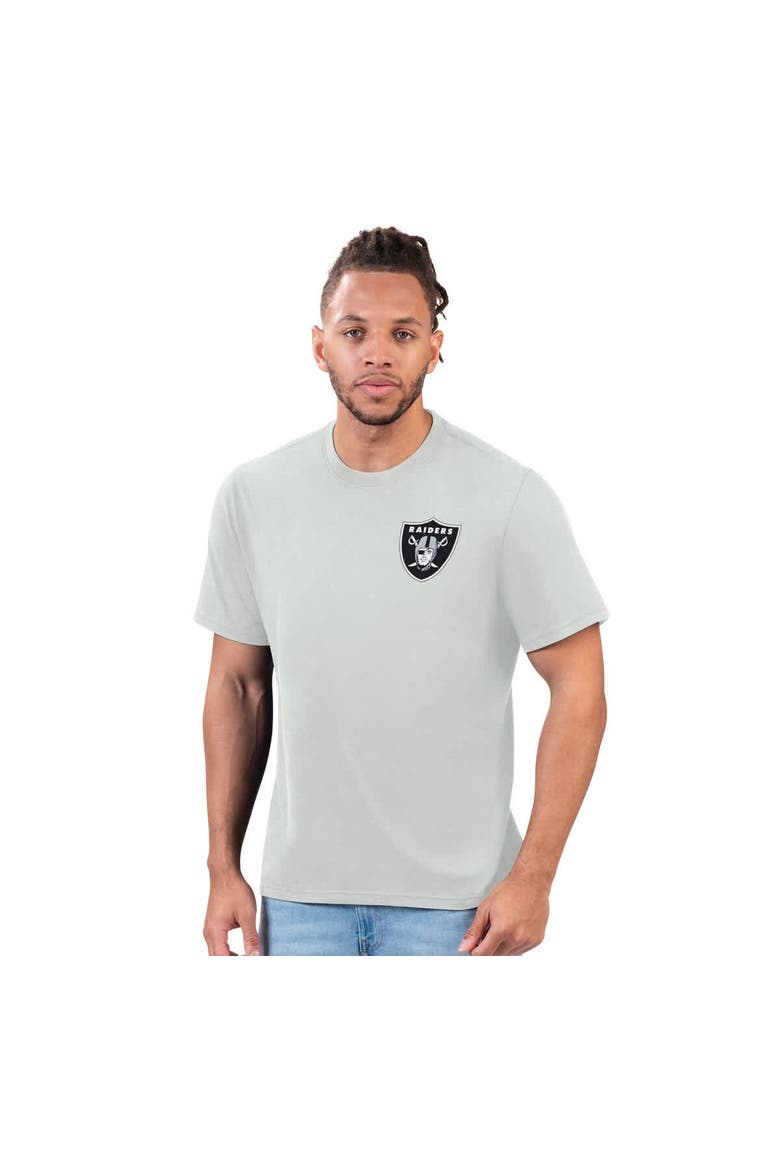 Men's Margaritaville Gray Las Vegas Raiders Flip Flop T-Shirt, Alternate, color, Gray