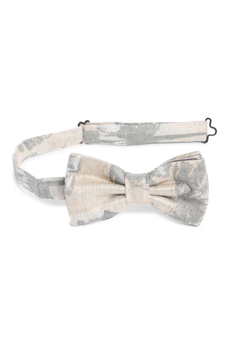 Bradley Bow Tie, Main, color, BEIGE HAZE FLORAL