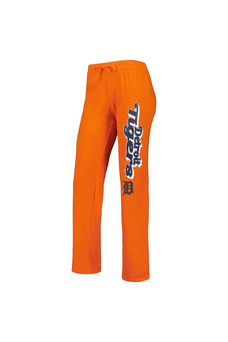 Women's Concepts Sport Orange/Navy Detroit Tigers Wordmark Meter Muscle Tank Top & Pants Sleep Set, Alternate, color, Orange
