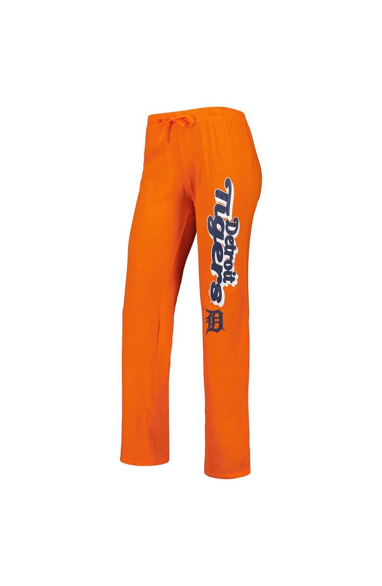 CONCEPTS SPORT Women's Concepts Sport Orange/Navy Detroit Tigers Wordmark Meter Muscle Tank Top & Pants Sleep Set, Alternate, color, Orange