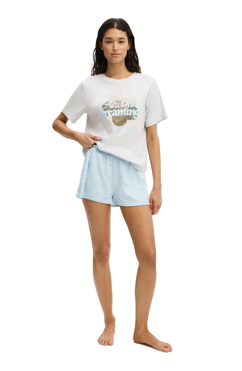 COTTON ON BODY Women's Lounge Graphic Tee, Alternate, color, Light Grey Marle Always