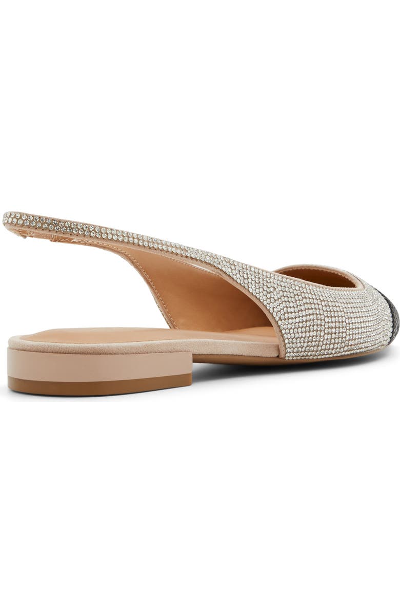 ALDO Fleure Slingback Pointed Cap Toe Flat, Alternate, color, Beige Combo