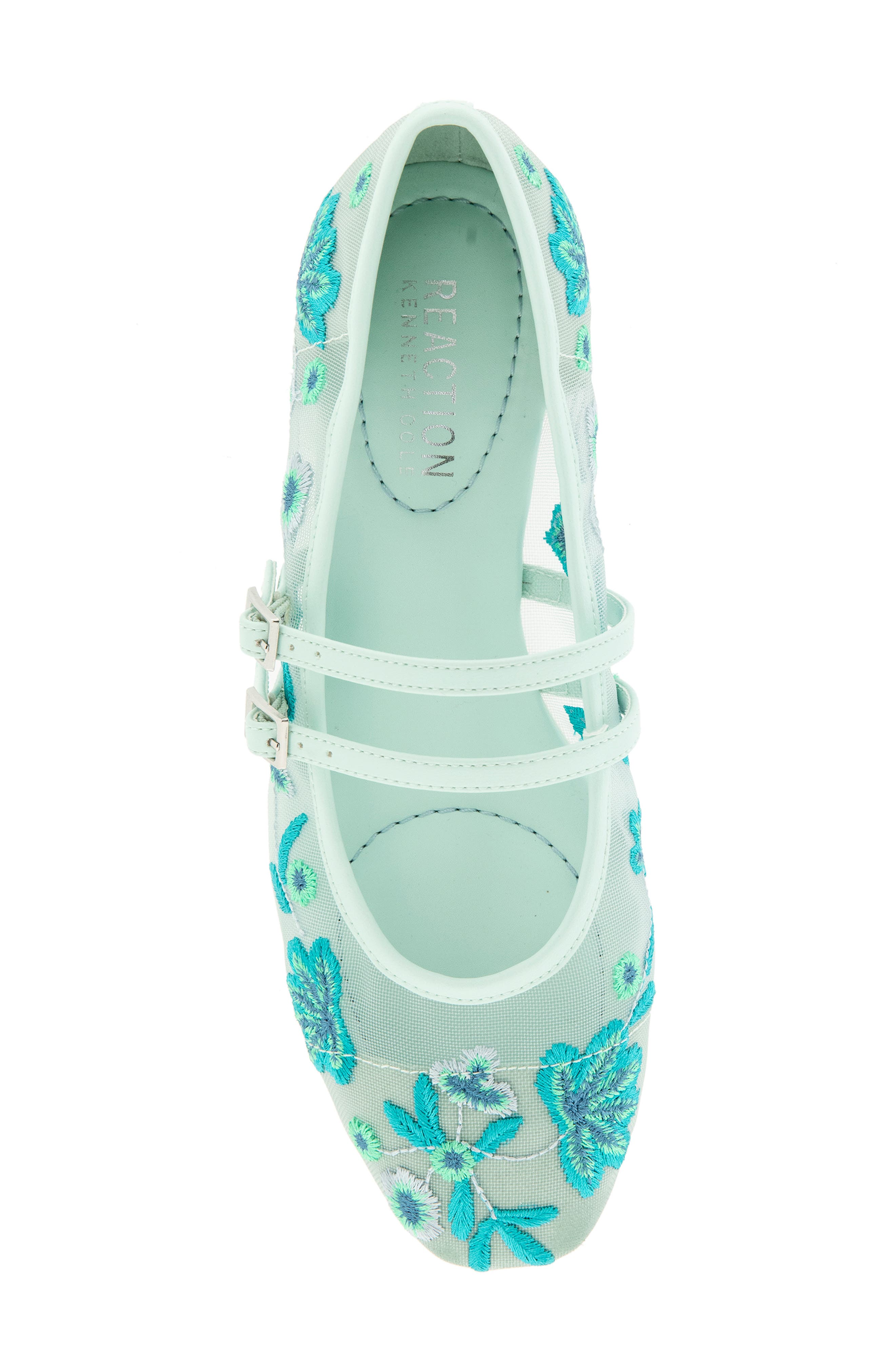 Reaction Kenneth Cole Malibu Nites Flat, Alternate, color, Seafoam Mesh