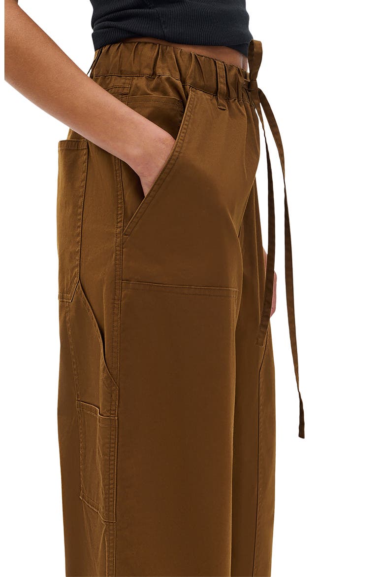 Jolie Stretch Cotton Carpenter Pants, Alternate, color, LIGHT BROWN