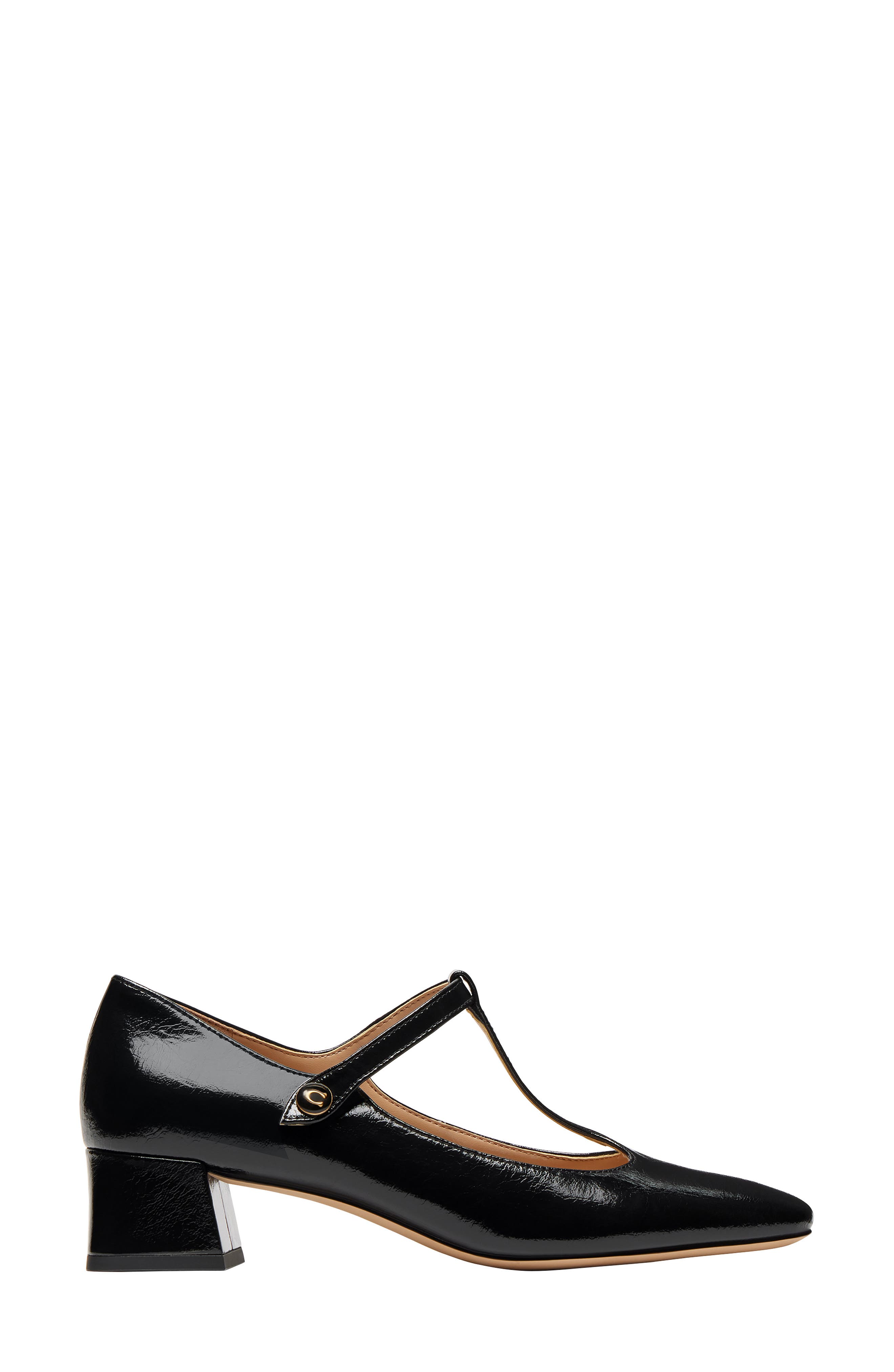 COACH Angelina T-Strap Pump, Alternate, color, Black