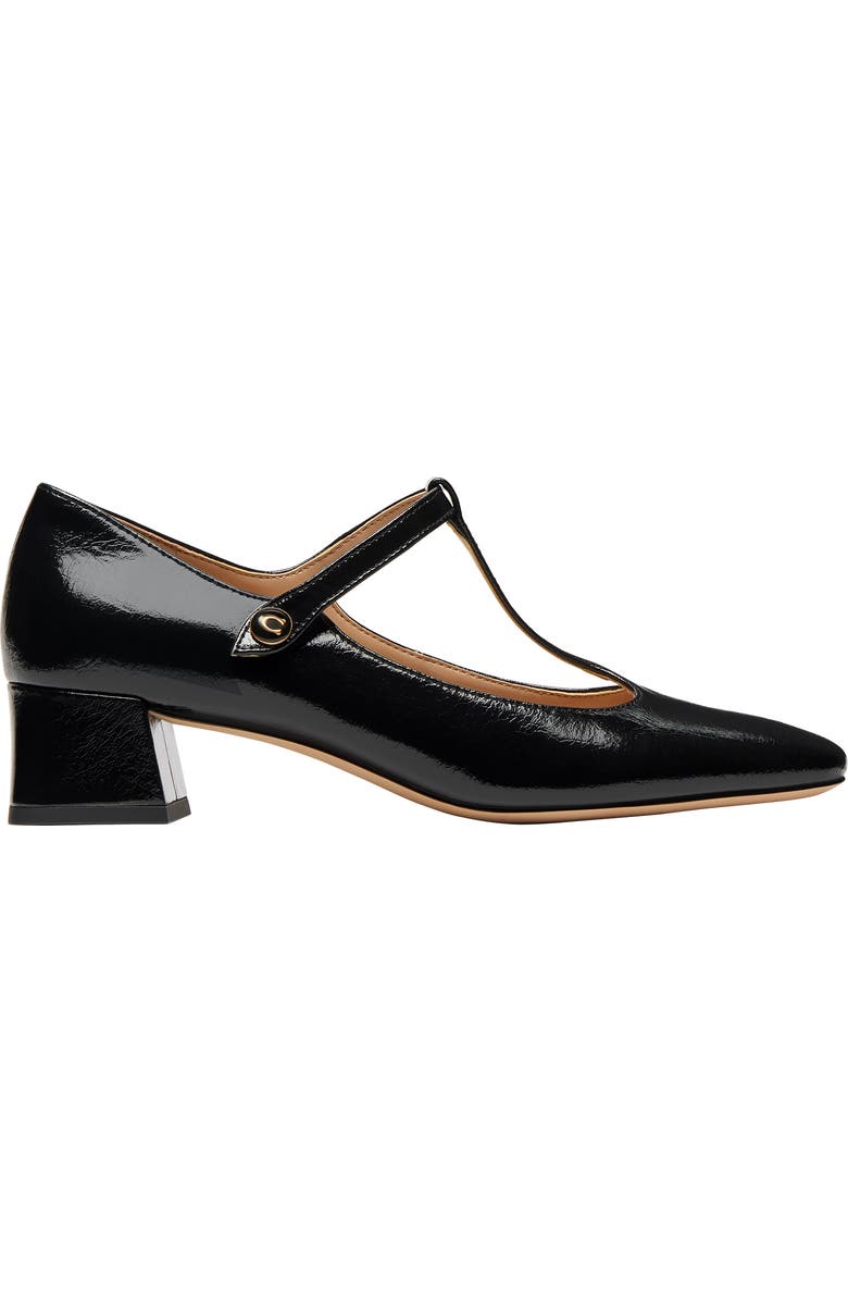 COACH Angelina T-Strap Pump, Alternate, color, Black