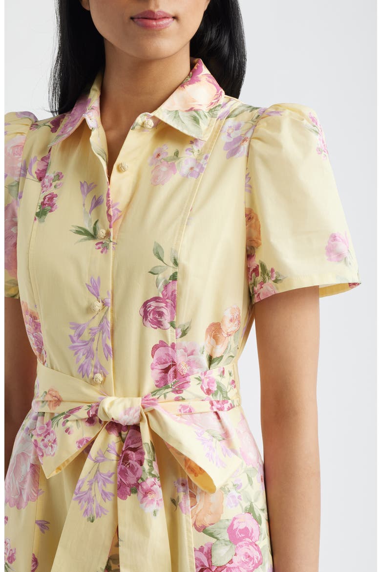Floral Shirtdress, Alternate, color, DAFFODIL MULTI