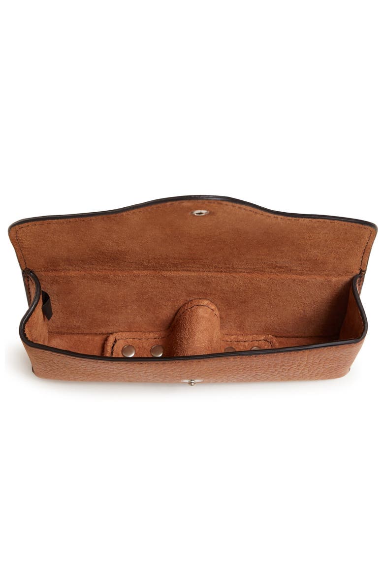 Salvino Leather Eyeglass Case, Alternate, color, Pebbled Tan