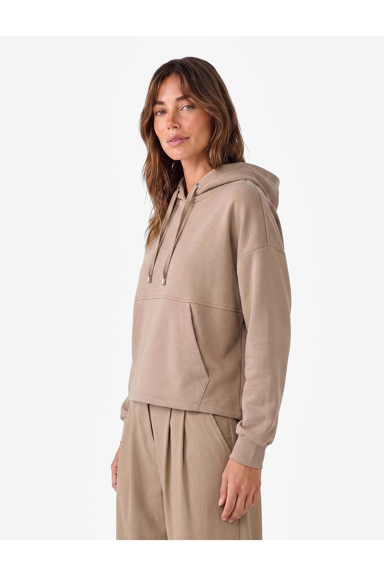 Kangaroo Pocket Hoodie, Alternate, color, BEIGE