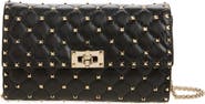 Valentino Garavani Rockstud Matelassé Quilted Leather Crossbody Bag