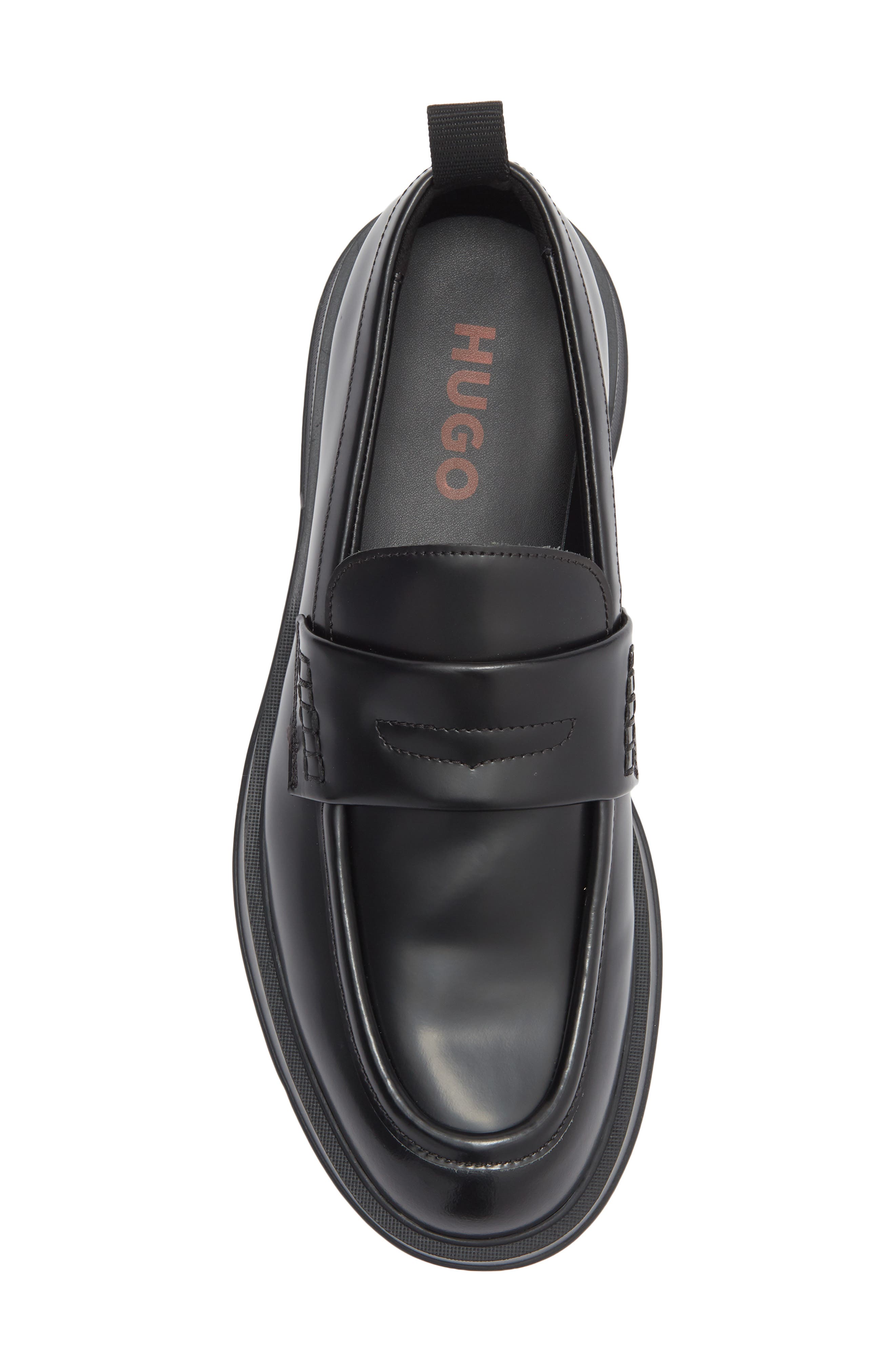 BOSS Lenner Penny Loafer, Alternate, color, Black