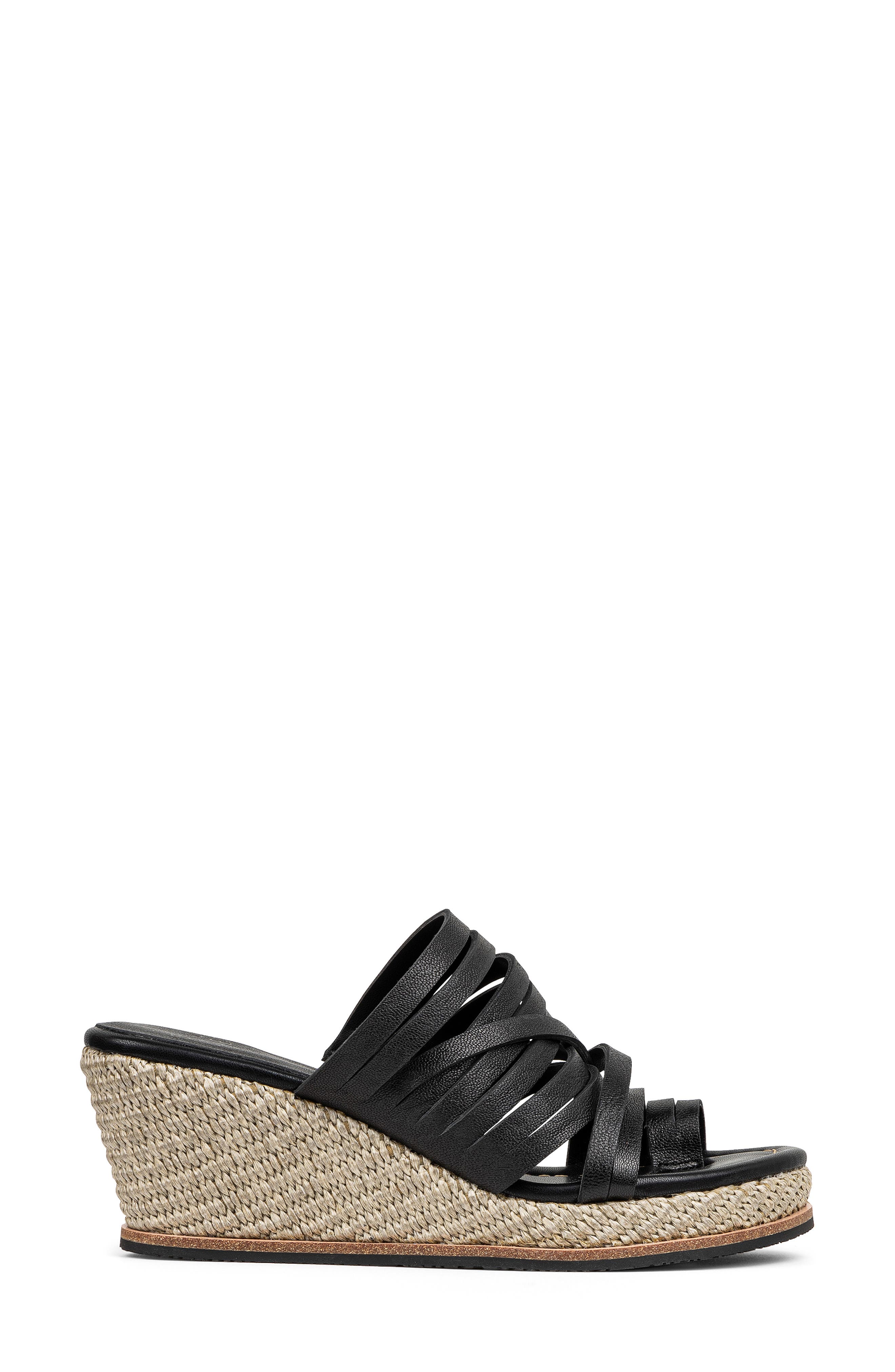 Donald Pliner Espadrille Wedge Sandal, Alternate, color, Black