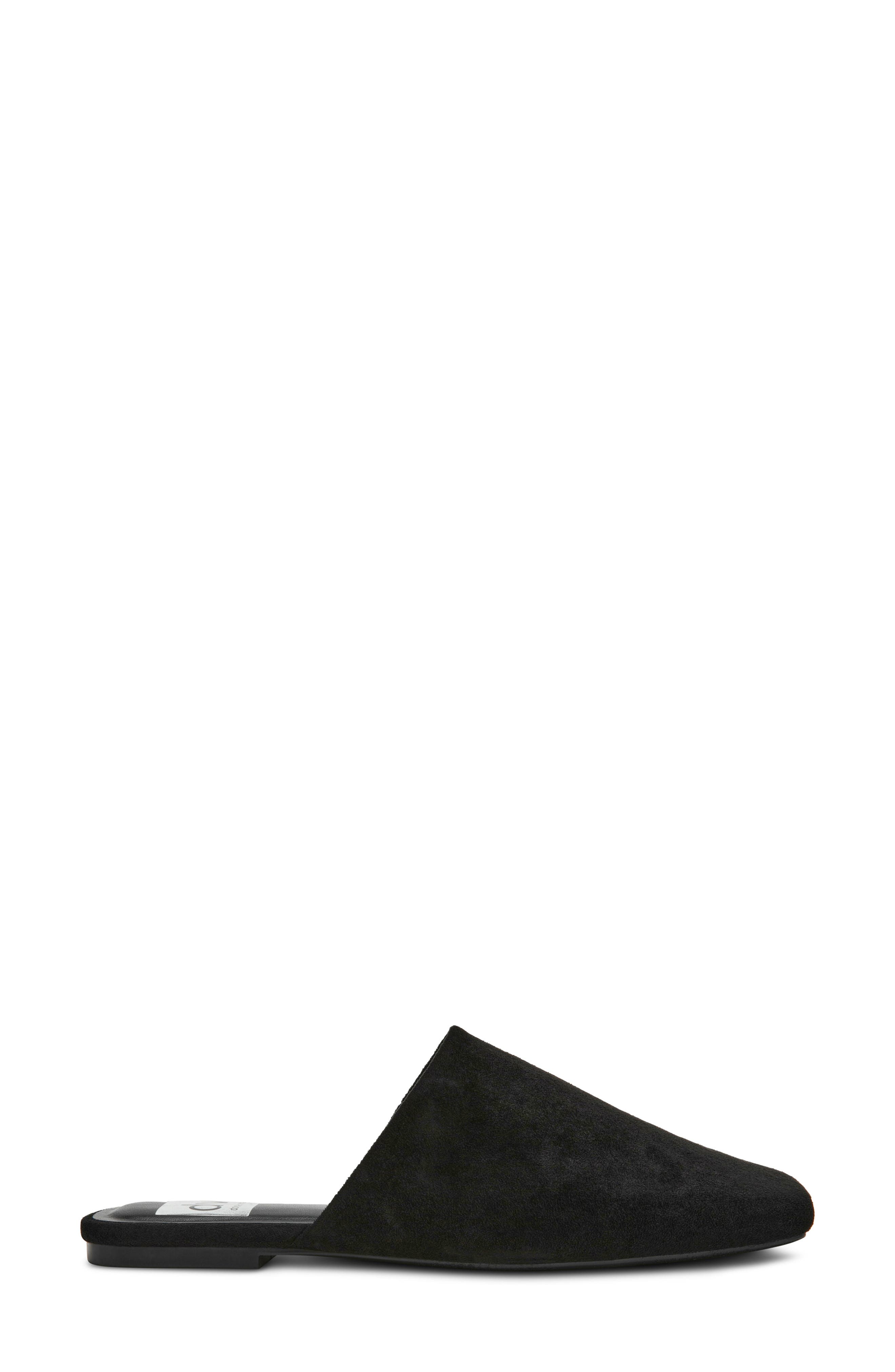 Felicia Mule, Alternate, color, BLACK FAUX SUEDE