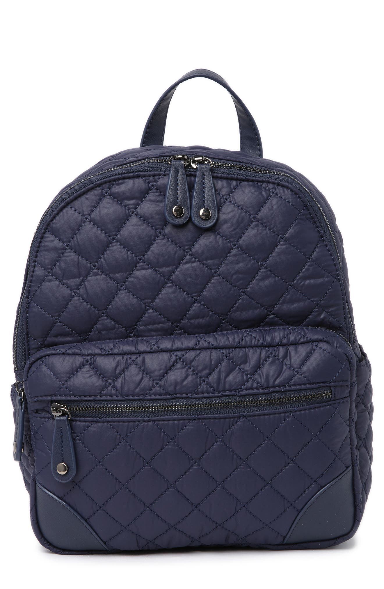 Diamond Quilted Backpack, Main, color, MIDNIGHT