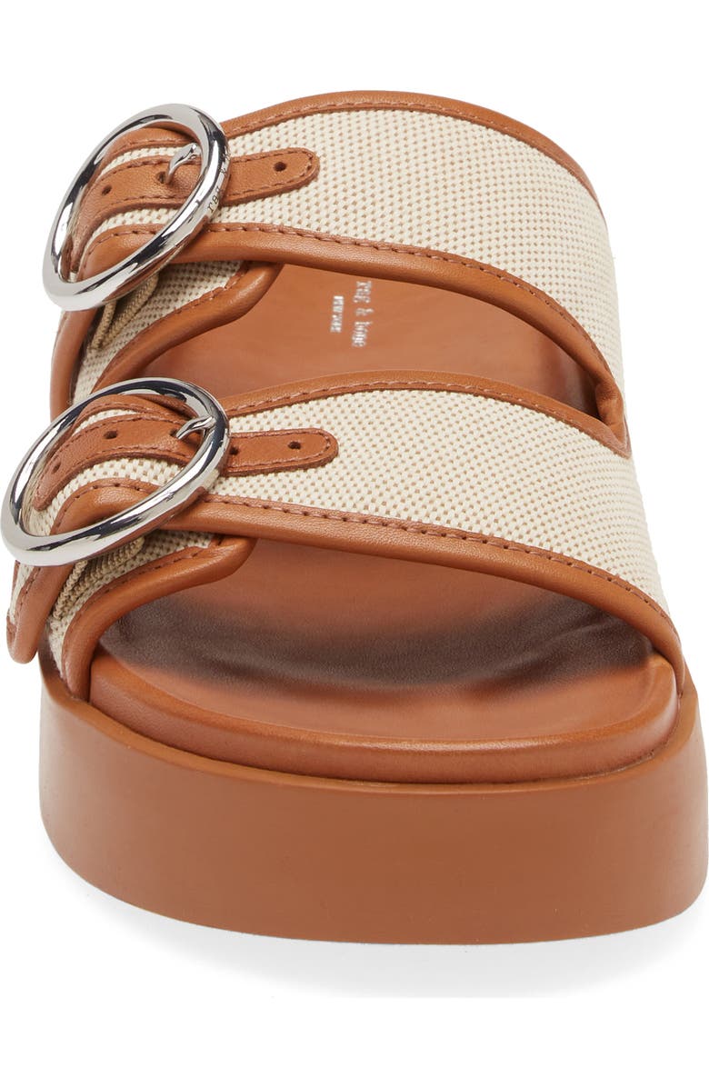 rag & bone Geo Buckle Platform Slide Sandal, Alternate, color,