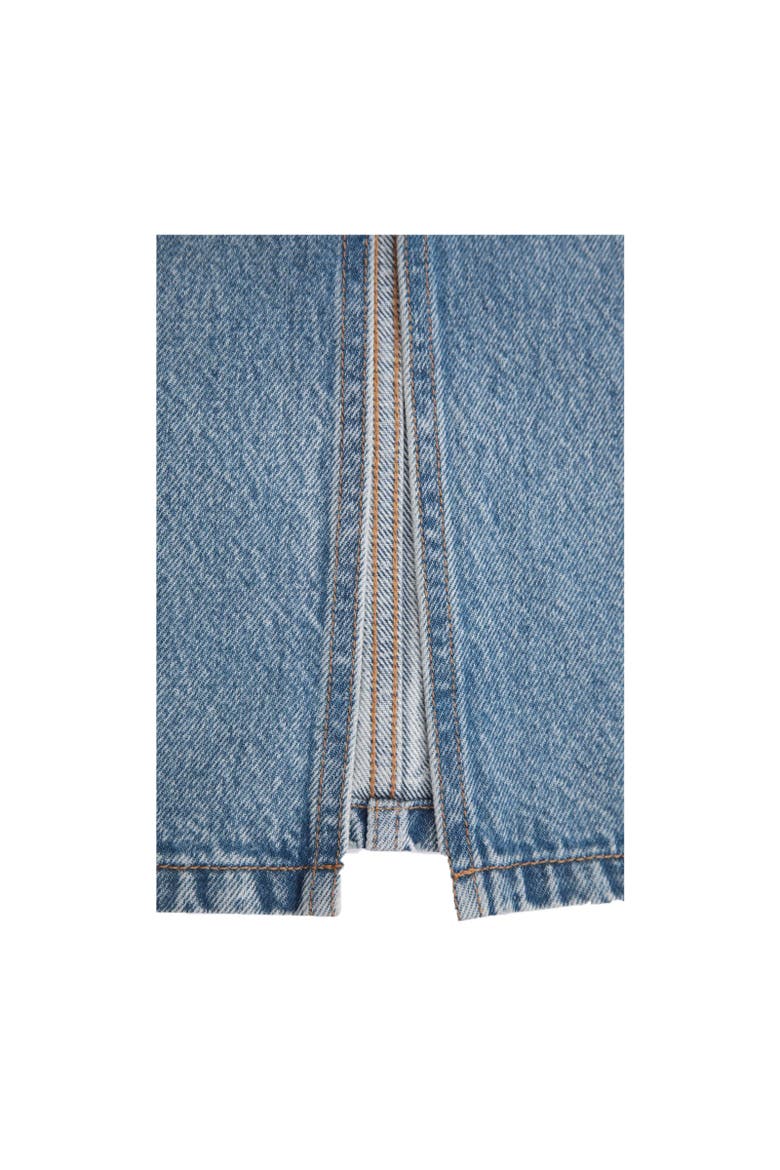 Denim Midi Skirt, Alternate, color, Blue
